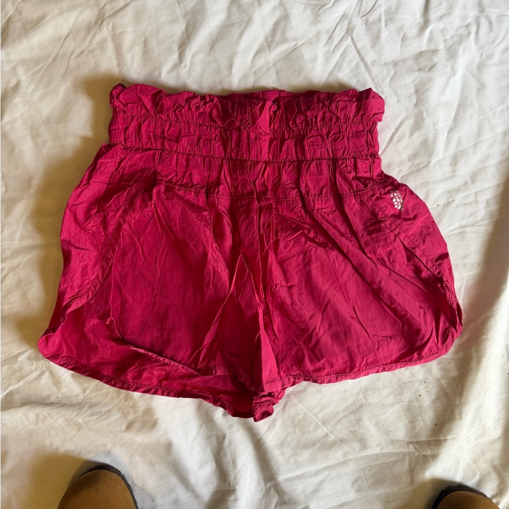 FP Movement by Free People High Waist Magenta Shorts